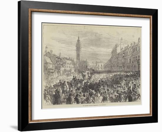 The Railway Jubilee at Darlington, the Procession-Charles Robinson-Framed Giclee Print