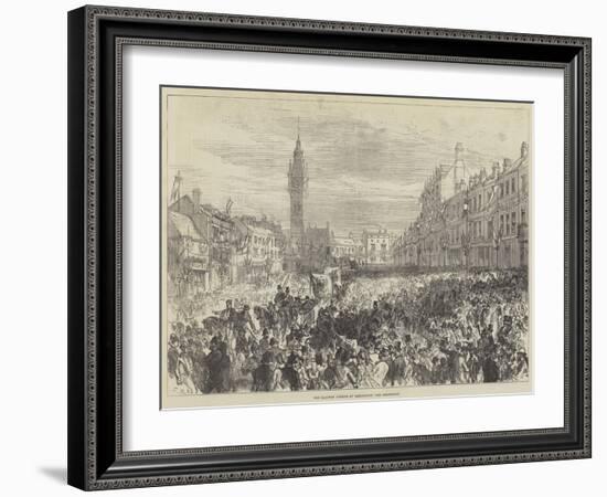 The Railway Jubilee at Darlington, the Procession-Charles Robinson-Framed Giclee Print