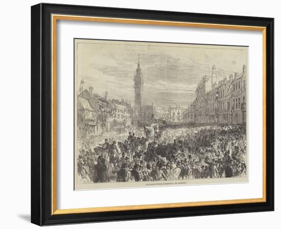 The Railway Jubilee at Darlington, the Procession-Charles Robinson-Framed Giclee Print