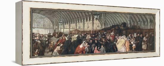 The Railway Station, 1862-William Powell Frith-Framed Premier Image Canvas