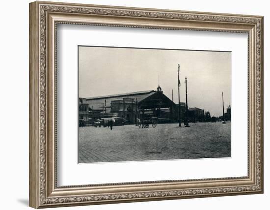 'The Railway Station, Santiago', 1911-Unknown-Framed Photographic Print