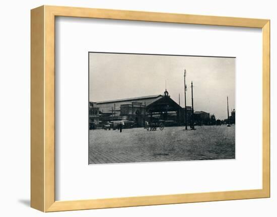'The Railway Station, Santiago', 1911-Unknown-Framed Photographic Print