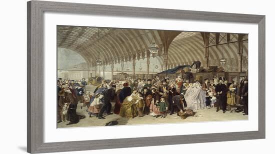 The Railway Station-William Powell Frith-Framed Premium Giclee Print