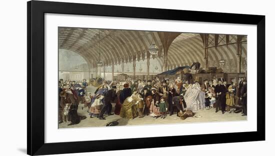 The Railway Station-William Powell Frith-Framed Premium Giclee Print