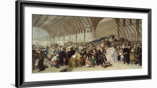 The Railway Station-William Powell Frith-Framed Premium Giclee Print