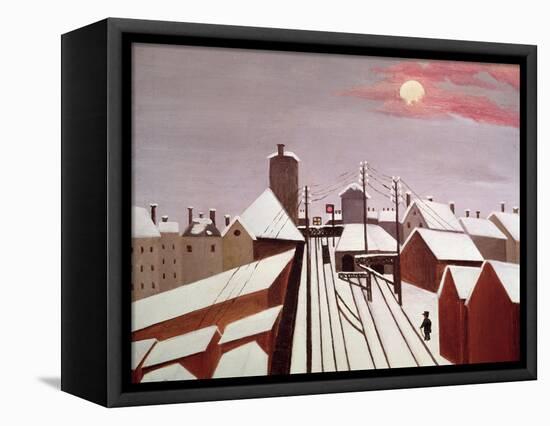 The Railway-Henri Rousseau-Framed Premier Image Canvas