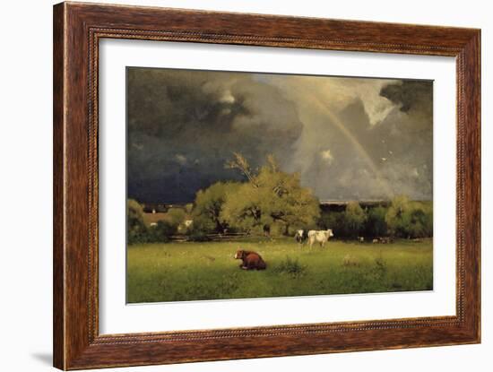 The Rainbow, C.1878-79-George Snr. Inness-Framed Giclee Print