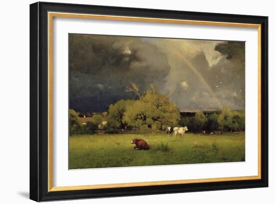 The Rainbow, C.1878-79-George Snr. Inness-Framed Giclee Print