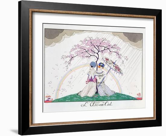 The Rainbow, Engraved by Henri Reidel, 1920-Georges Barbier-Framed Giclee Print