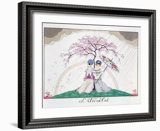 The Rainbow, Engraved by Henri Reidel, 1920-Georges Barbier-Framed Giclee Print