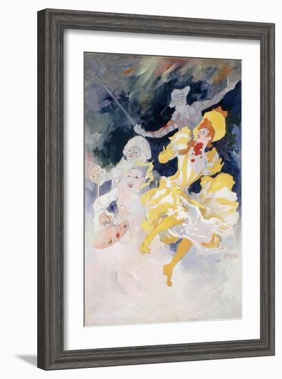 The Rainbow; L'Arc En Ciel, C.1894-Jules Chéret-Framed Giclee Print