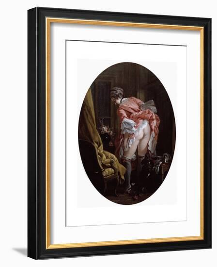 The Raised Skirt, 1742-François Boucher-Framed Giclee Print