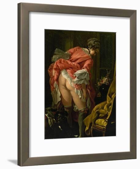 The Raised Skirt, 1742-Francois Boucher-Framed Giclee Print