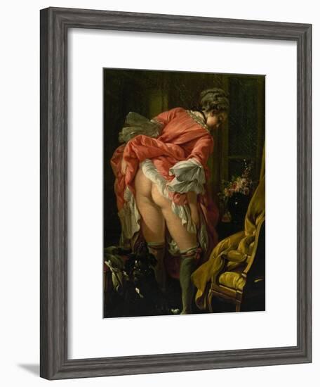 The Raised Skirt, 1742-Francois Boucher-Framed Giclee Print