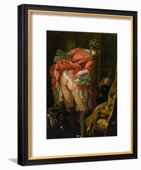 The Raised Skirt, 1742-Francois Boucher-Framed Giclee Print