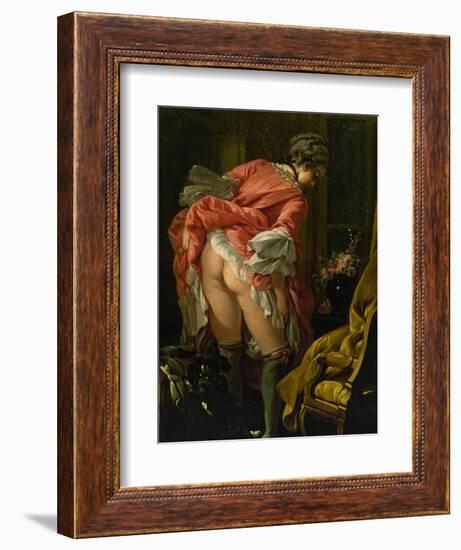 The Raised Skirt, 1742-Francois Boucher-Framed Giclee Print