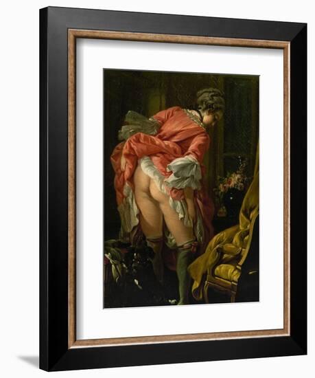 The Raised Skirt, 1742-Francois Boucher-Framed Giclee Print