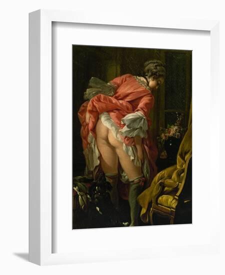 The Raised Skirt, 1742-Francois Boucher-Framed Giclee Print