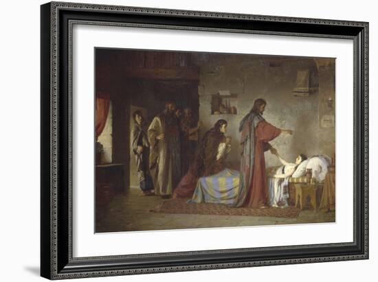 The Raising of Jairus' Daughter, 1871-Vasilij Dmitrievich Polenov-Framed Giclee Print