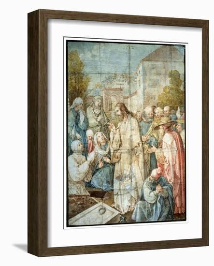 'The Raising of Lazarus', 1512-Albrecht Durer-Framed Giclee Print