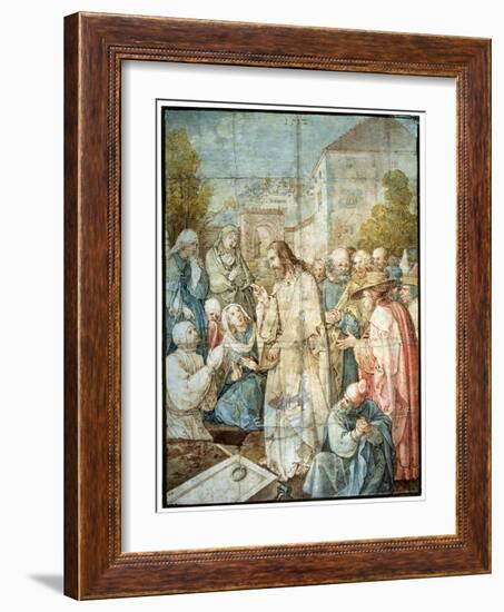 'The Raising of Lazarus', 1512-Albrecht Durer-Framed Giclee Print