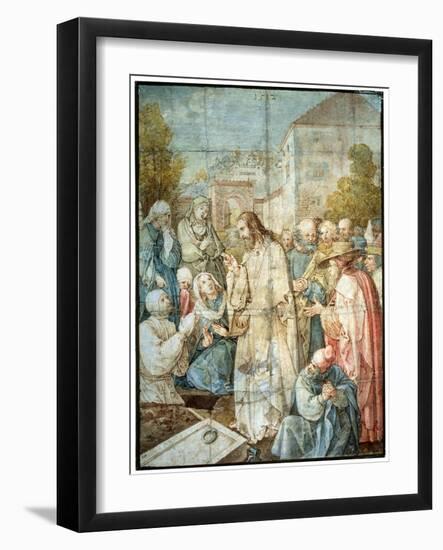 'The Raising of Lazarus', 1512-Albrecht Durer-Framed Giclee Print