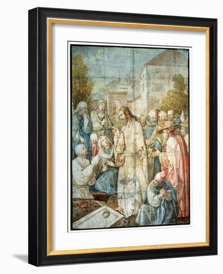 'The Raising of Lazarus', 1512-Albrecht Durer-Framed Giclee Print