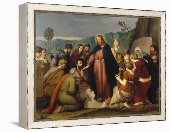 The Raising of Lazarus, 1808-Johann Friedrich Overbeck-Framed Premier Image Canvas