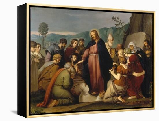 The Raising of Lazarus, 1808-Johann Friedrich Overbeck-Framed Premier Image Canvas