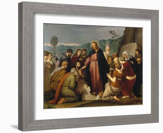 The Raising of Lazarus, 1808-Johann Friedrich Overbeck-Framed Giclee Print