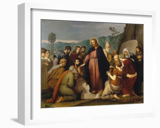 The Raising of Lazarus, 1808-Johann Friedrich Overbeck-Framed Giclee Print