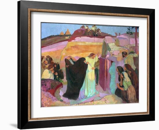 The Raising of Lazarus, 1919-Maurice Denis-Framed Giclee Print