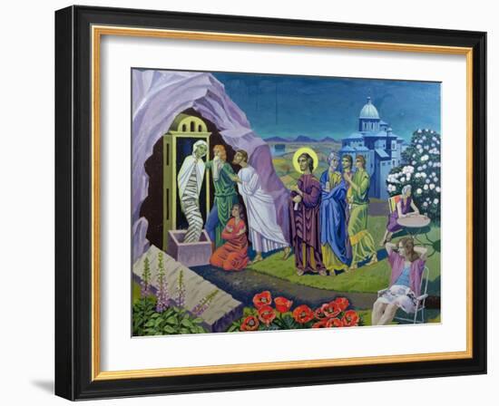 The Raising of Lazarus, 1987-Osmund Caine-Framed Giclee Print
