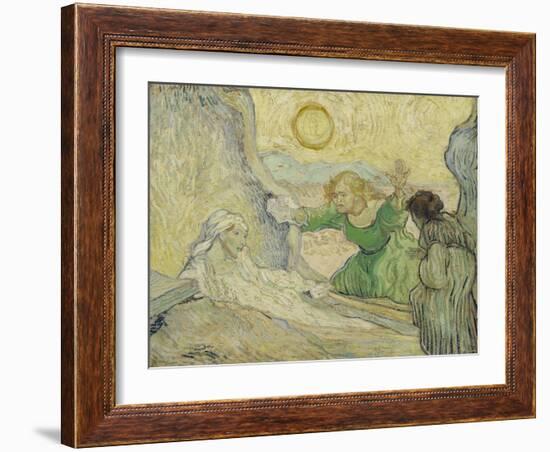 The Raising of Lazarus (After Rembrand), 1890-Vincent van Gogh-Framed Giclee Print