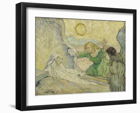 The Raising of Lazarus (After Rembrand), 1890-Vincent van Gogh-Framed Giclee Print