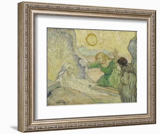 The Raising of Lazarus (After Rembrand), 1890-Vincent van Gogh-Framed Giclee Print