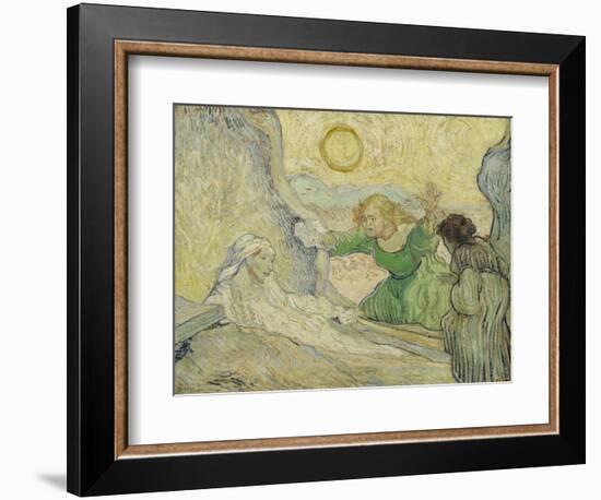 The Raising of Lazarus (After Rembrand), 1890-Vincent van Gogh-Framed Giclee Print