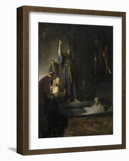 The Raising of Lazarus, c.1630-2-Rembrandt van Rijn-Framed Giclee Print