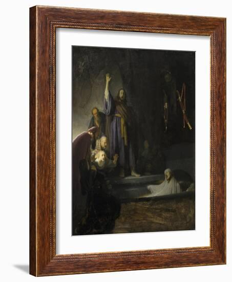 The Raising of Lazarus, c.1630-2-Rembrandt van Rijn-Framed Giclee Print