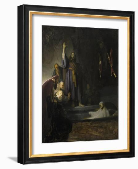 The Raising of Lazarus, c.1630-2-Rembrandt van Rijn-Framed Giclee Print