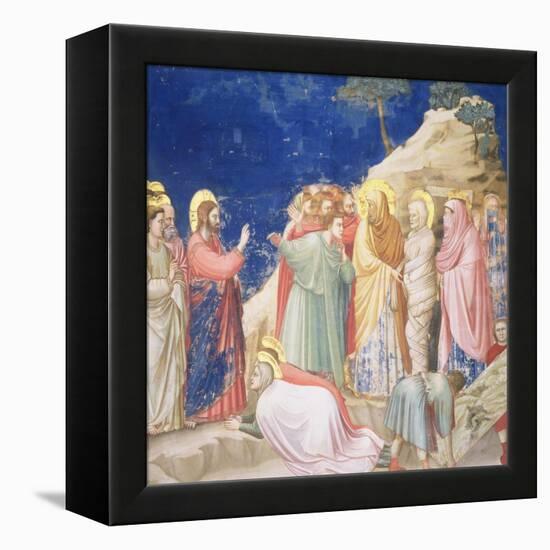 The Raising of Lazarus, circa 1305 (Pre-Restoration)-Giotto di Bondone-Framed Premier Image Canvas