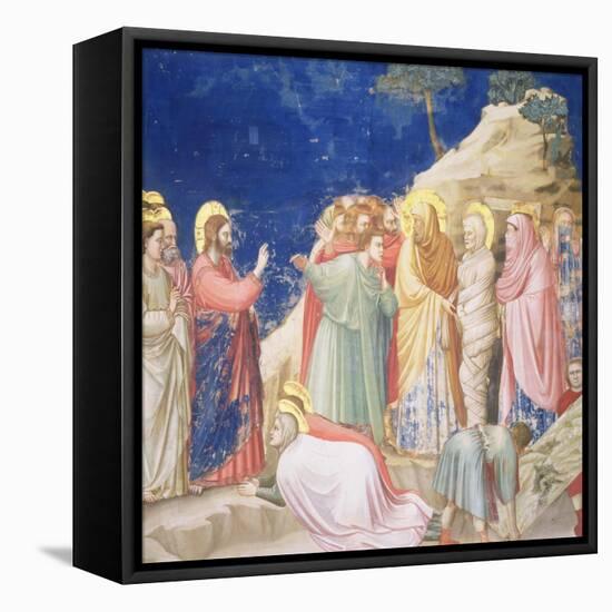 The Raising of Lazarus, circa 1305 (Pre-Restoration)-Giotto di Bondone-Framed Premier Image Canvas