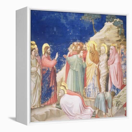 The Raising of Lazarus, circa 1305 (Pre-Restoration)-Giotto di Bondone-Framed Premier Image Canvas