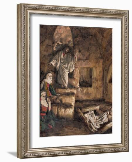 The Raising of Lazarus, Illustration for 'The Life of Christ', C.1886-94-James Tissot-Framed Giclee Print