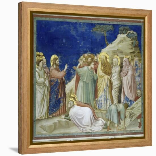 The Raising of Lazarus-Giotto di Bondone-Framed Premier Image Canvas