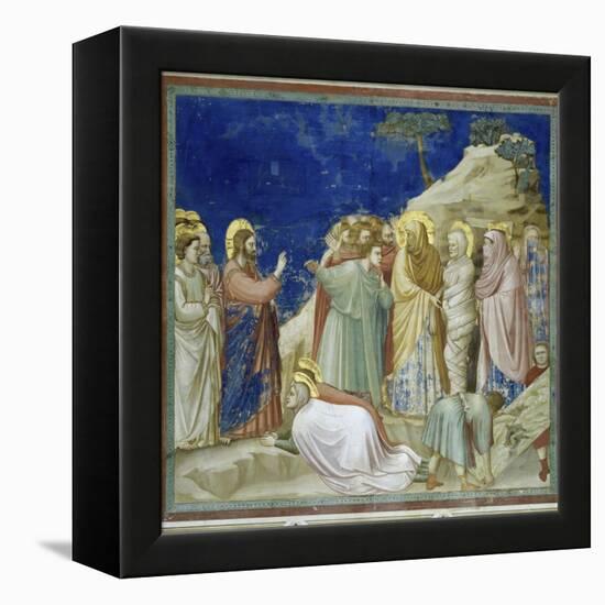 The Raising of Lazarus-Giotto di Bondone-Framed Premier Image Canvas