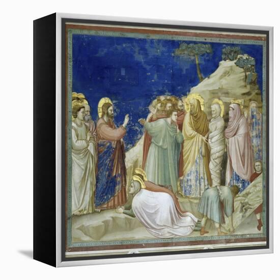 The Raising of Lazarus-Giotto di Bondone-Framed Premier Image Canvas