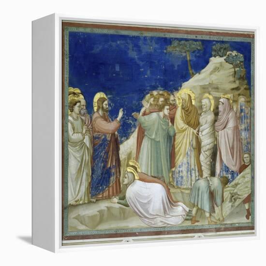 The Raising of Lazarus-Giotto di Bondone-Framed Premier Image Canvas