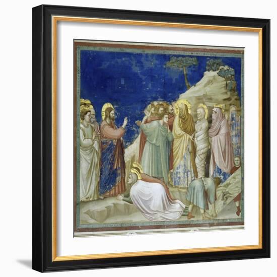 The Raising of Lazarus-Giotto di Bondone-Framed Giclee Print