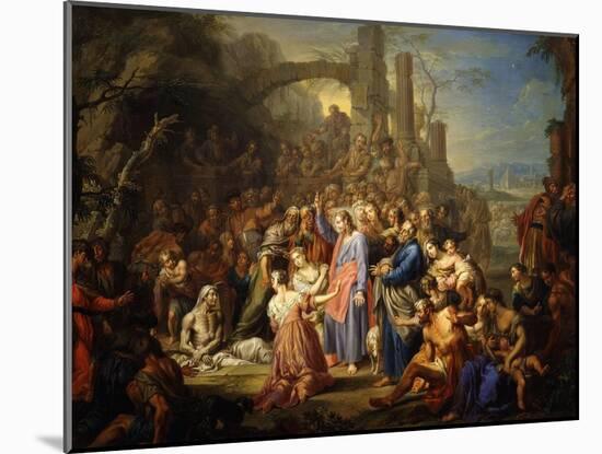 The Raising of Lazarus-Frans Christoph Janneck-Mounted Premium Giclee Print